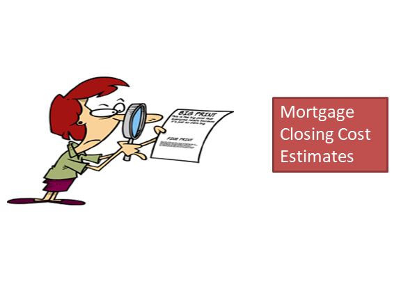 Mortgage Closing Cost Estimates