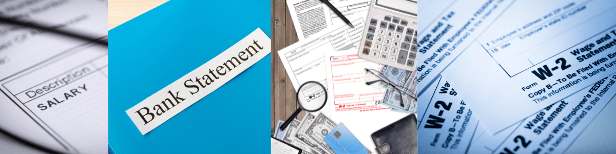 Essential Documentation For a Home Loan -a close-up of several papers