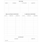 Personal Fin Monthly Budget Planner Template